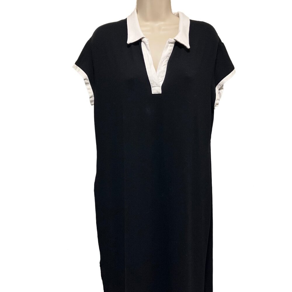 EUC Talbots Petites Black Maxi Dress Size:  Large